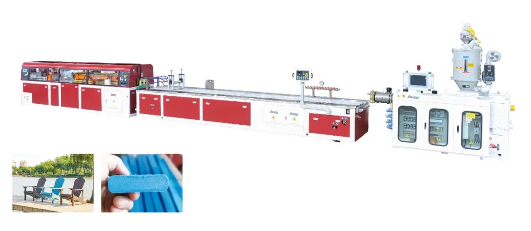 I-HDPE micro-foam beach chair extrusion line production