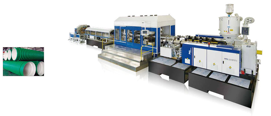 ខ្សែបំពង់ PP DWC Extrusion Line