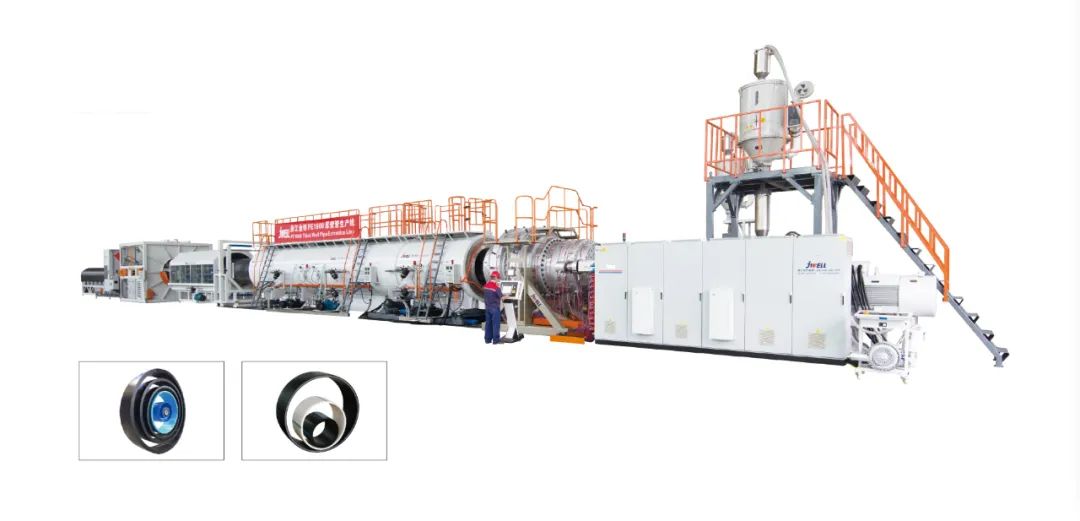 Large diameter HDPE pipe extrusion production line