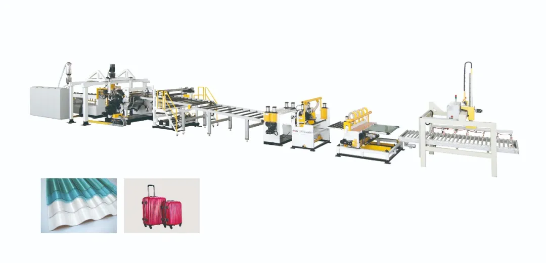 PC/PMMA/GPPS/ ABS plastic sheet production line